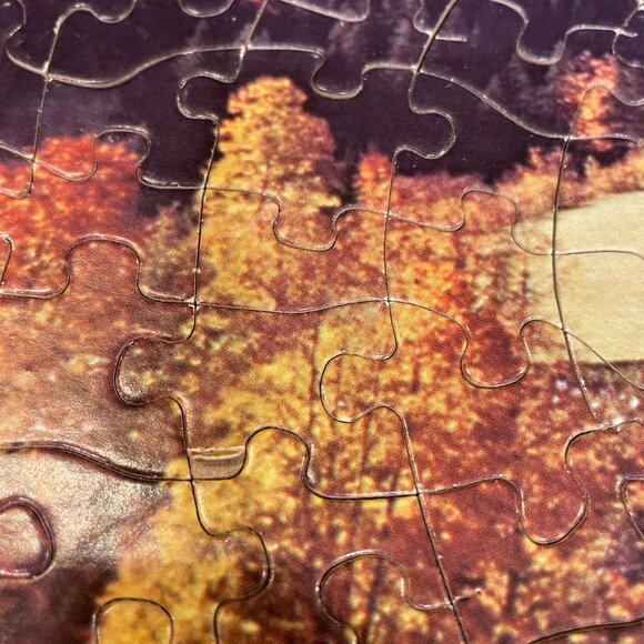 Vintage Whitman Guild Round Alps, Germany 650 Piece Puzzle - Picture 4 of 4